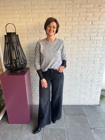 JDY JDYALVA LIFE L/S EMBELLISH PULLOVER KNT