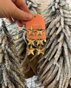 Sofizare OORBELLEN STERREN GOUD/ZILVER