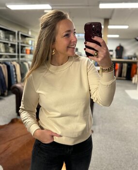 JDY JDYPARIS L/S EMB SWEAT JRS NECK PEARL JDY JDYPARIS L/S EMB SWEAT JRS NECK PEARL