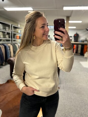 JDY JDYPARIS L/S EMB SWEAT JRS NECK PEARL JDY JDYPARIS L/S EMB SWEAT JRS NECK PEARL