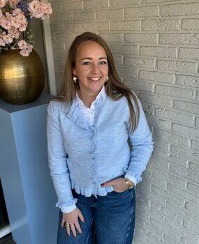 JDY JDYLETTY L/S ON FRILL CARDIGAN KNT NOOS