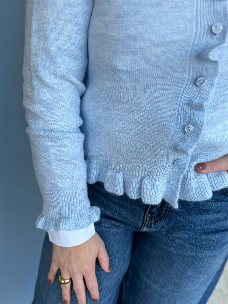 JDY JDYLETTY L/S ON FRILL CARDIGAN KNT NOOS