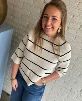 ICHI IHBOSTON MS BIRCH W BLACK STRIPE