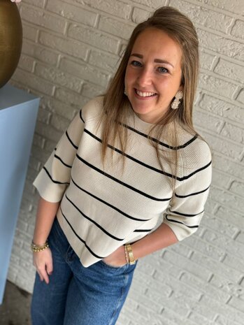 ICHI IHBOSTON MS BIRCH W BLACK STRIPE