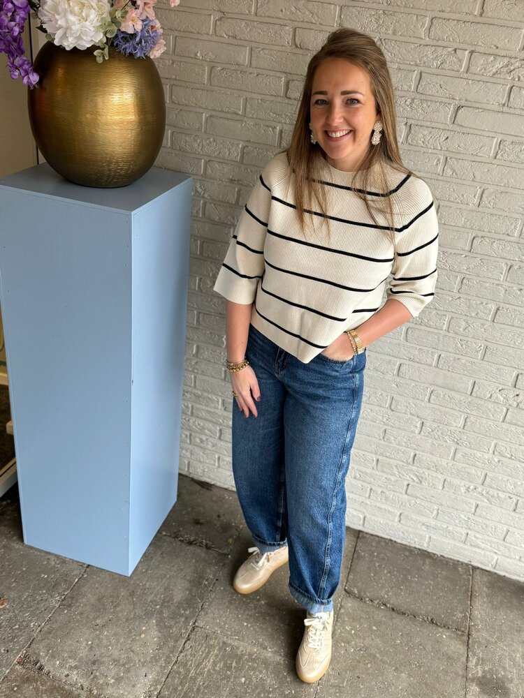 ICHI IHBOSTON MS BIRCH W BLACK STRIPE