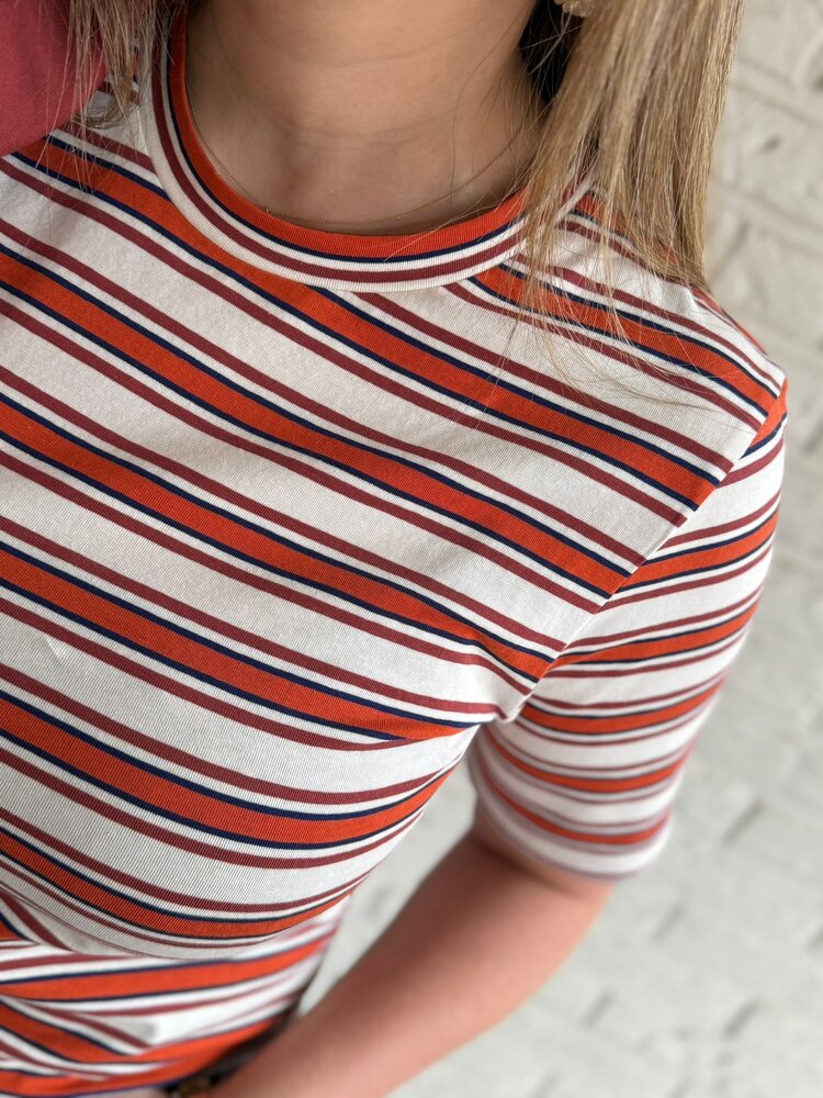 ICHI IHMIRA SS3 RED MULTI STRIPE