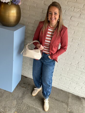 ICHI IHMIRA SS3 RED MULTI STRIPE