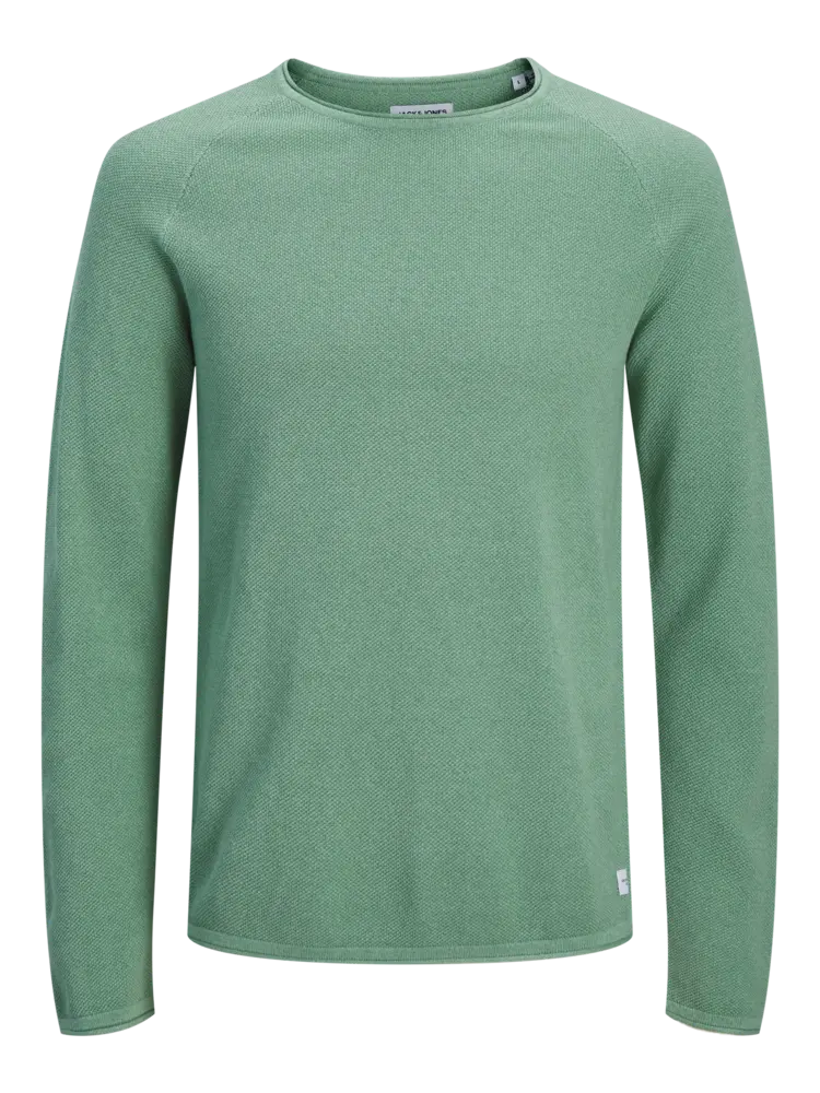 Jack en Jones JJEHILL KNIT CREW NECK NOOS GRANITE GREEN