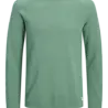 Jack en Jones JJEHILL KNIT CREW NECK NOOS GRANITE GREEN
