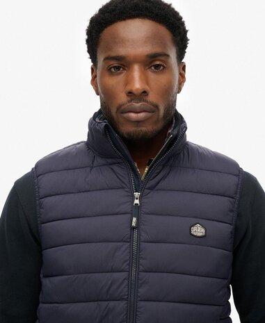 Superdry FUJI LITE PADDED GILET ECLIPSE NAVY