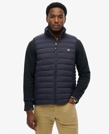 Superdry FUJI LITE PADDED GILET ECLIPSE NAVY