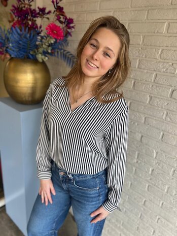 JDY JDYLAUREL LIFE L/S TOP WVN DIA