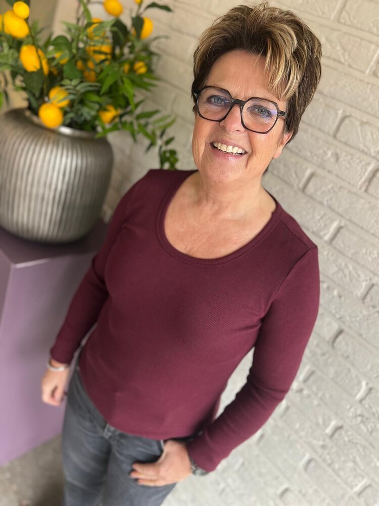 Cup Of Joe Denim SHIRT DORA BURGUNDY