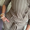 Mi Piace JUMPSUIT 202154 HEAVY CLASSIC STRIPE PRINT FALCON