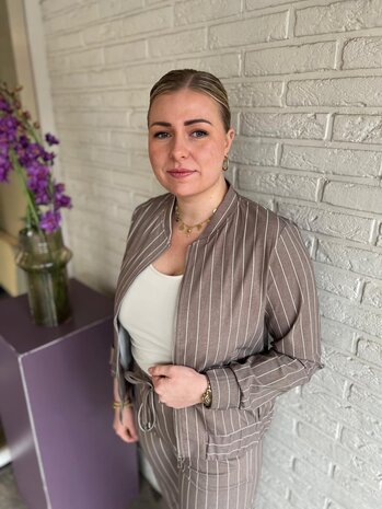 Mi Piace BOMBERJACK TRAVELSTOF 202463 CLASSIC STRIPE PRINT