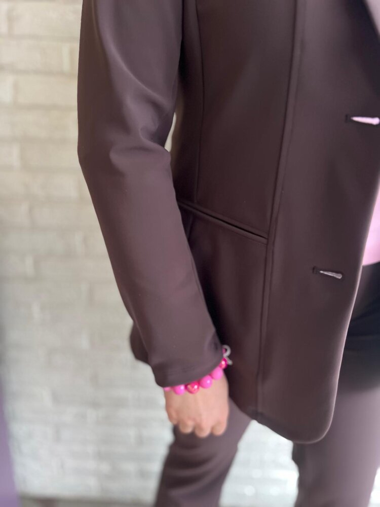 Mi Piace BLAZER TRAVELSTOF BONDED 202634 ESPRESSO