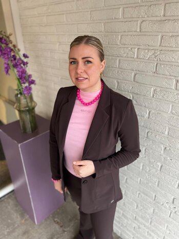 Mi Piace BLAZER TRAVELSTOF BONDED 202634 ESPRESSO