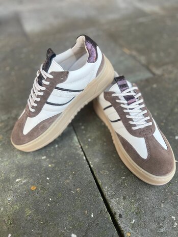 Poelman SNEAKER ANEMONE MOKA/VANILLA