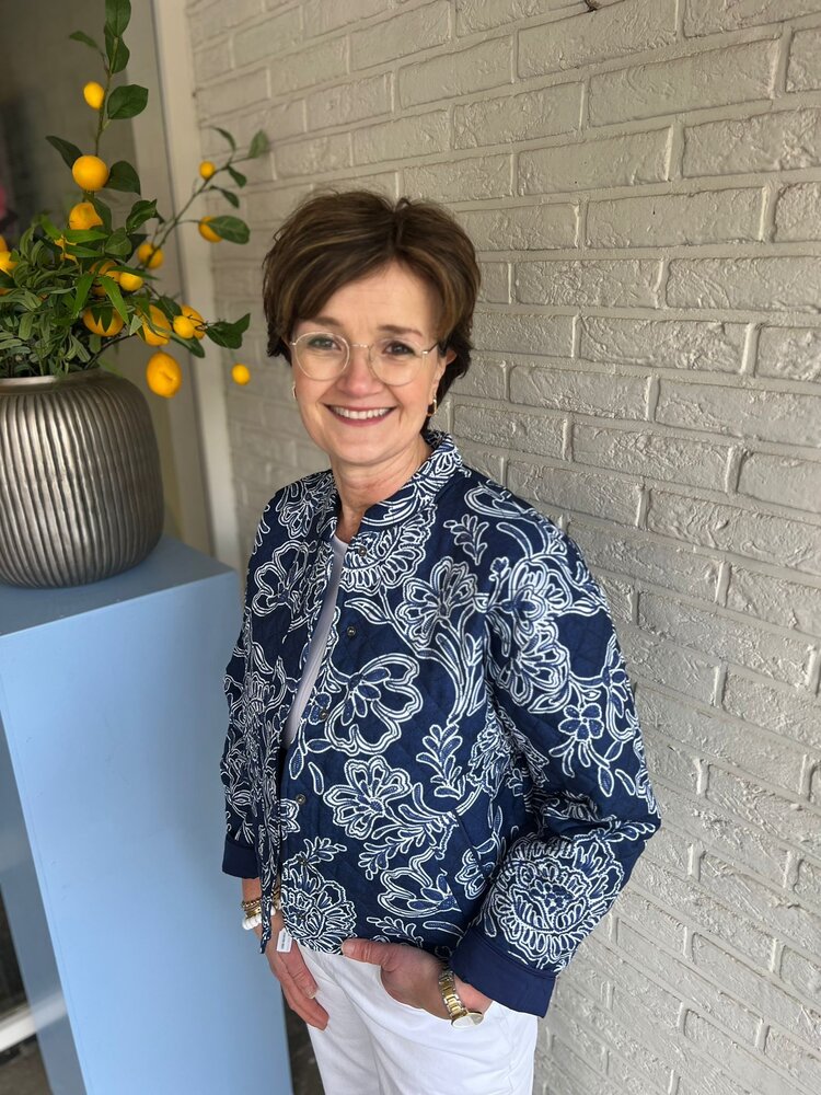 JDY JDYFIA L/S QUILT SHACKET WVN DARK BLUE DENIM