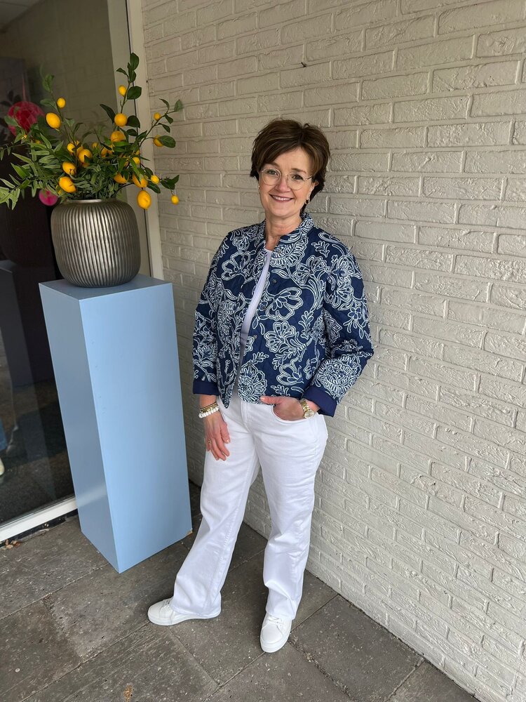 JDY JDYFIA L/S QUILT SHACKET WVN DARK BLUE DENIM