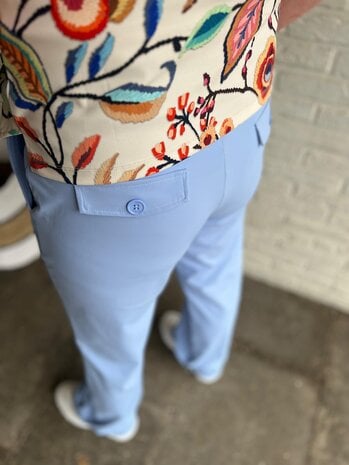 Mi Piace BROEK TRAVELSTOF 202136 LAVENDER BLUE