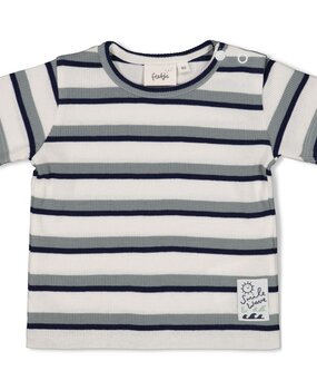 Feetje T-SHIRT RIB MET STREEP - 51701044 - SUMMER DENIMS