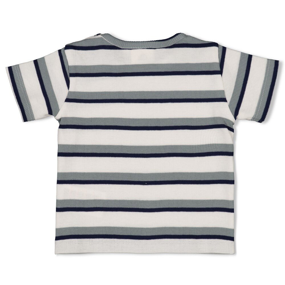 Feetje T-SHIRT RIB MET STREEP - 51701044 - SUMMER DENIMS