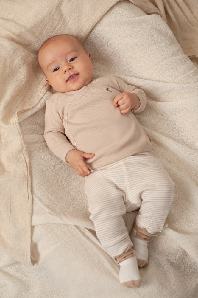 Feetje BROEK RIB MET STREEP - HONEY BEAR - 52202465