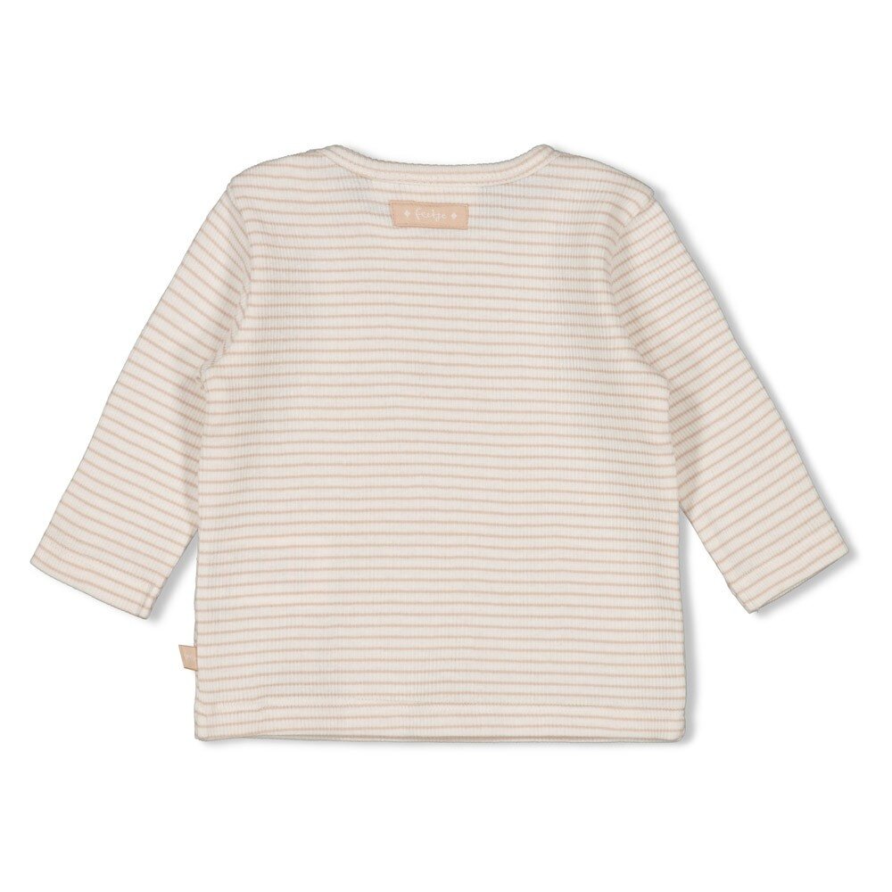 Feetje LONGSLEEVE RIB MET STREEP - HONEY BEAR - 51602681