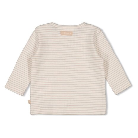 Feetje LONGSLEEVE RIB MET STREEP - HONEY BEAR - 51602681