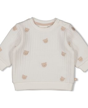 Feetje SWEATER AOP EMBROIDERY - HONEY BEAR - 51602686