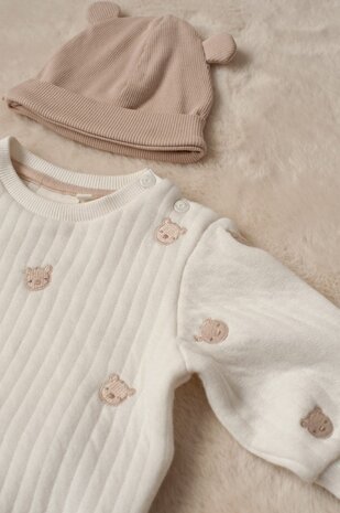 Feetje SWEATER AOP EMBROIDERY - HONEY BEAR - 51602686