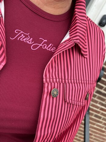 Ydence TOP TRES JOLIE BURGUNDY