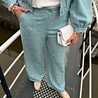 Ydence PANTS LEONA TURQUOISE MELANGE