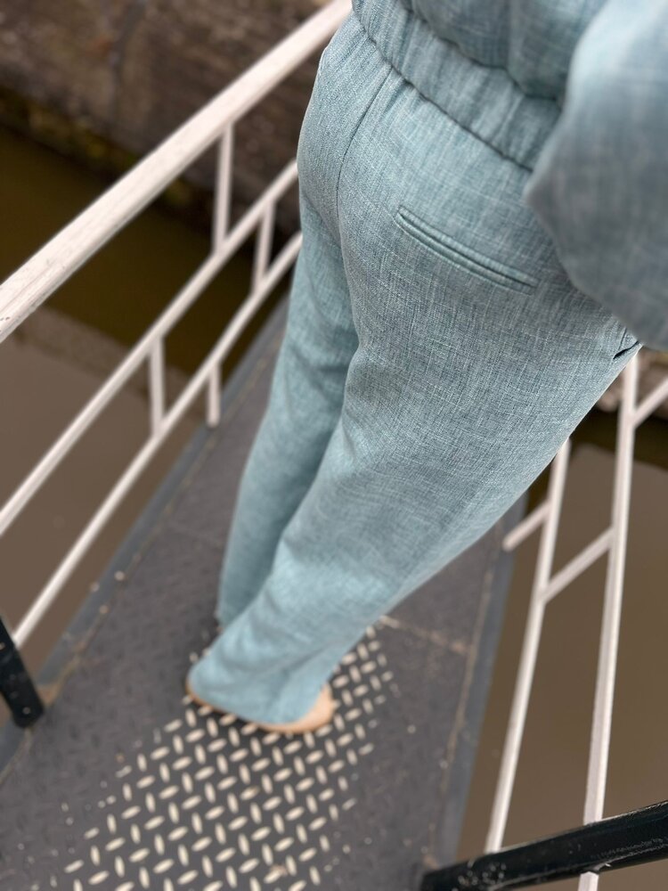 Ydence PANTS LEONA TURQUOISE MELANGE