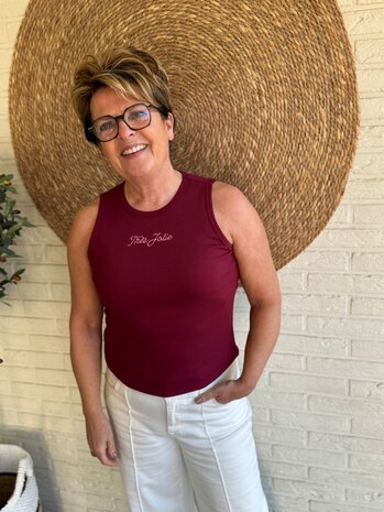 Ydence TOP TRES JOLIE BURGUNDY