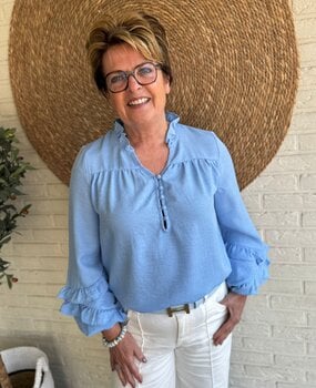 Ydence BLOUSE JACKIE LIGHT BLUE