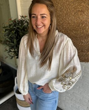 Ydence BLOUSE ROSE ECRU