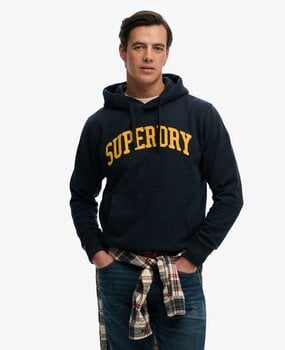 Superdry VINTAGE ATHLETIC HOOD ECLIPSE NAVY
