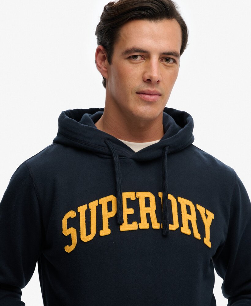 Superdry VINTAGE ATHLETIC HOOD ECLIPSE NAVY