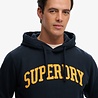 Superdry VINTAGE ATHLETIC HOOD ECLIPSE NAVY