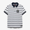 Superdry CREST STRIPE POLO OPTIC/NAVY STRIPE