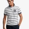 Superdry CREST STRIPE POLO OPTIC/NAVY STRIPE