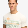 Superdry OUTDOORS MOUNTAIN RLXD TEE OFF WHITE