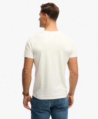 Superdry OUTDOORS MOUNTAIN RLXD TEE OFF WHITE