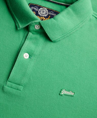 Superdry CLASSIC PIQUE POLO ISLAND GREEN