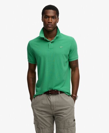 Superdry CLASSIC PIQUE POLO ISLAND GREEN