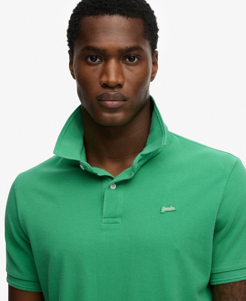 Superdry CLASSIC PIQUE POLO ISLAND GREEN