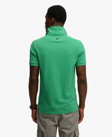 Superdry CLASSIC PIQUE POLO ISLAND GREEN