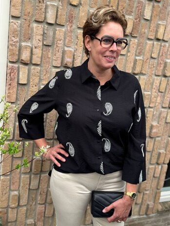 JDY JDYTHEA 7/8 EMBOIDERY SHIRT WVN